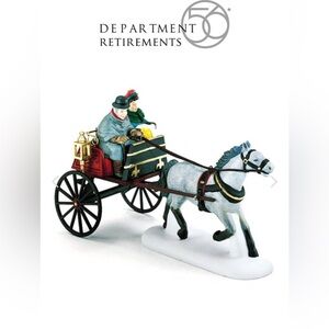 Department 56 Dickens Red Christmas Sulky